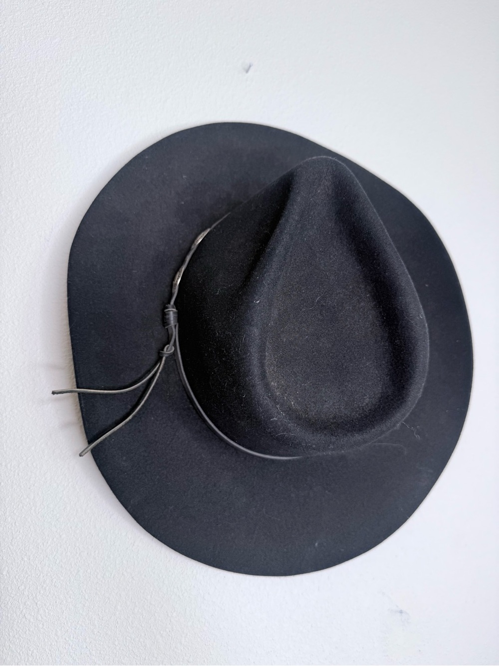 Centerville USA Dukeville 100% Fur Cowboy Hat Black Made in USA Mens Western